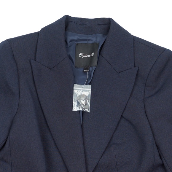 New MADEWELL Size 4 The Alston Blazer in Deep Navy $218 NS390 - Picture 7 of 8